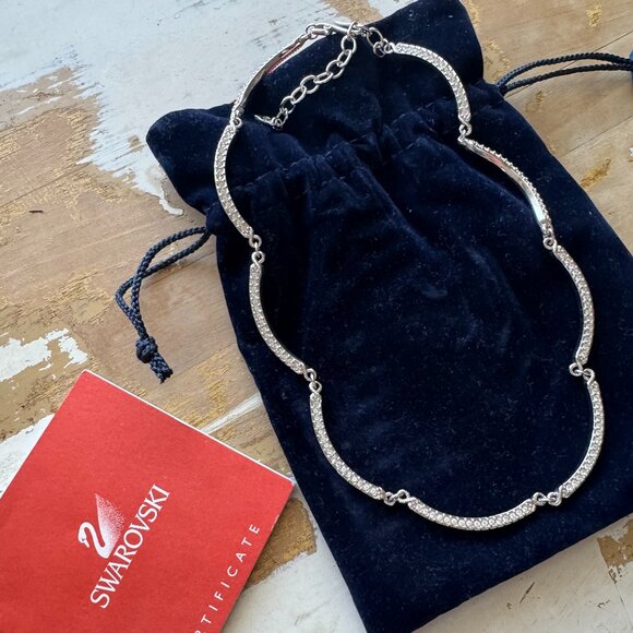 Swarovski Jewelry - Vintage Swarovski Swan Crystal Bar Collar Necklace - PERFECT CONDITION!